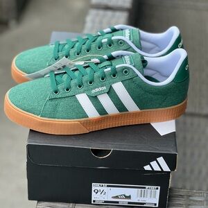 Size 9.5 M - Adidas Men's Green Sneakers